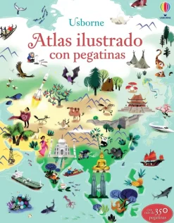 Atlas ilustrado con pegatinas
