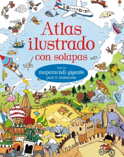 Atlas ilustrado con solapas