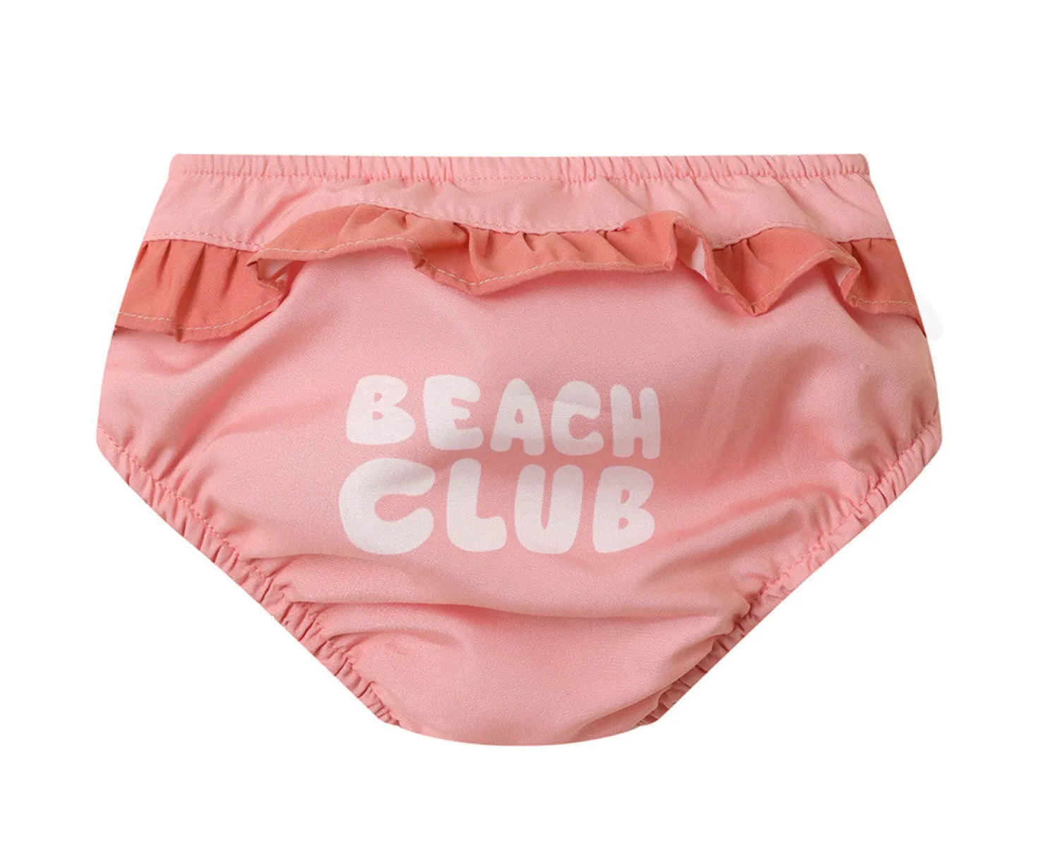 Bañador pañal volantes · Stripes Bloom & Blush