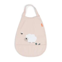 Babero con Goma Tiny farm Powder · Done By Deer