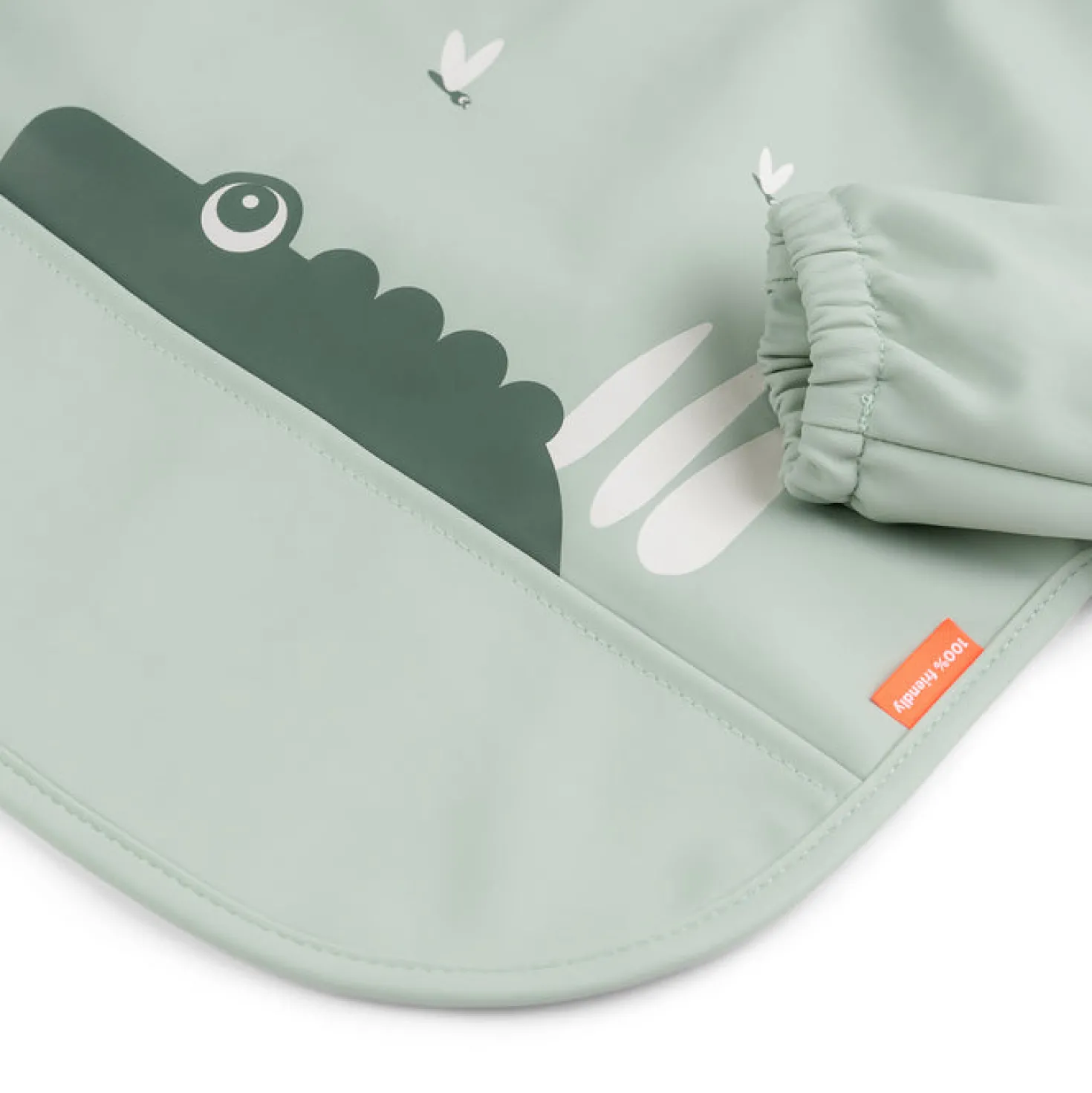 Babero con Mangas Croco Green · Done by Deer