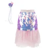 Bling Bling Falda y diadema Sirena Pink · Great Pretenders (4-6 años)
