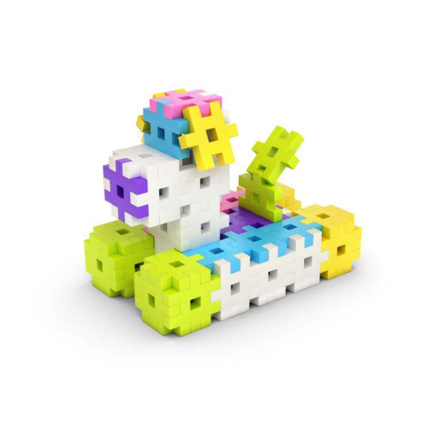 Bloques Meli · Maxi Pastel 50 piezas