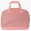 Bolsa de Playa con Rejilla · Stripes Bloom & Blush