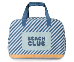Bolsa de Playa con Rejilla · Stripes Blues & Beyond