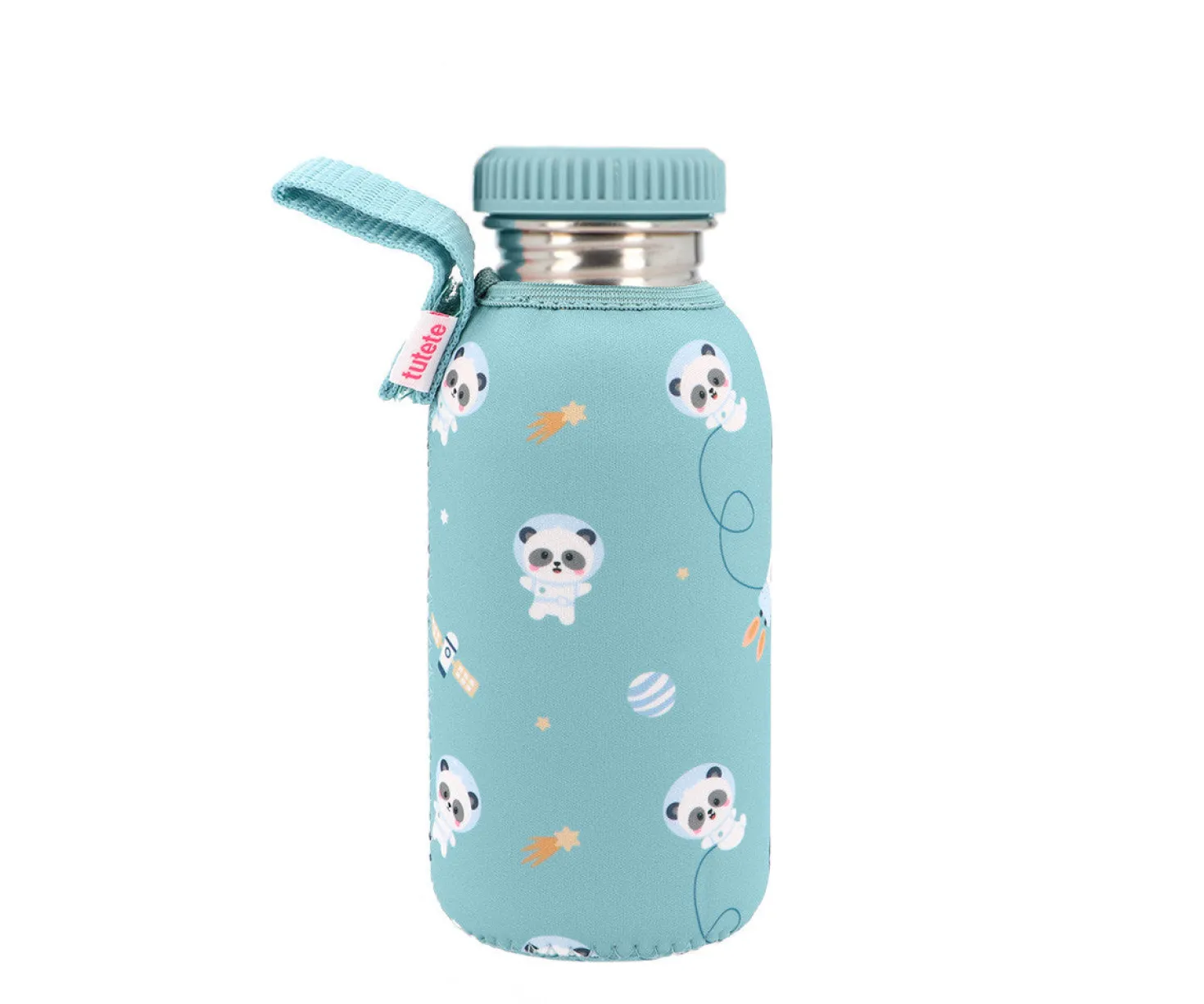 Botella Acero Funda Pandas in Space 500ml