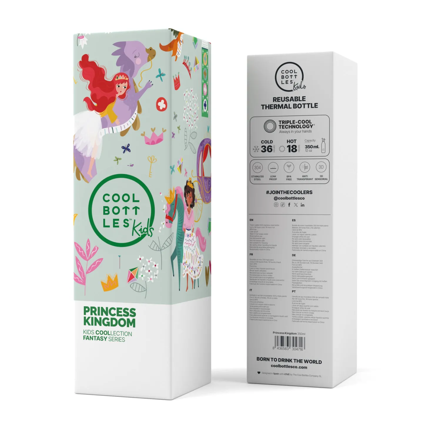 Botella Acero - Princess Kingdom 350ml · Cool Bottles