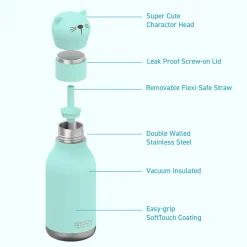 Botella Bestie Gato 460ml · Asobu
