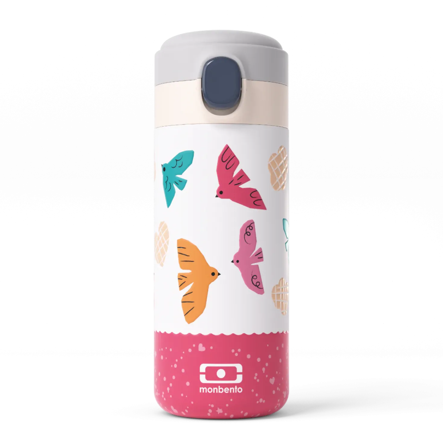 Botella de Acero Térmica Pop Birds · Monbento
