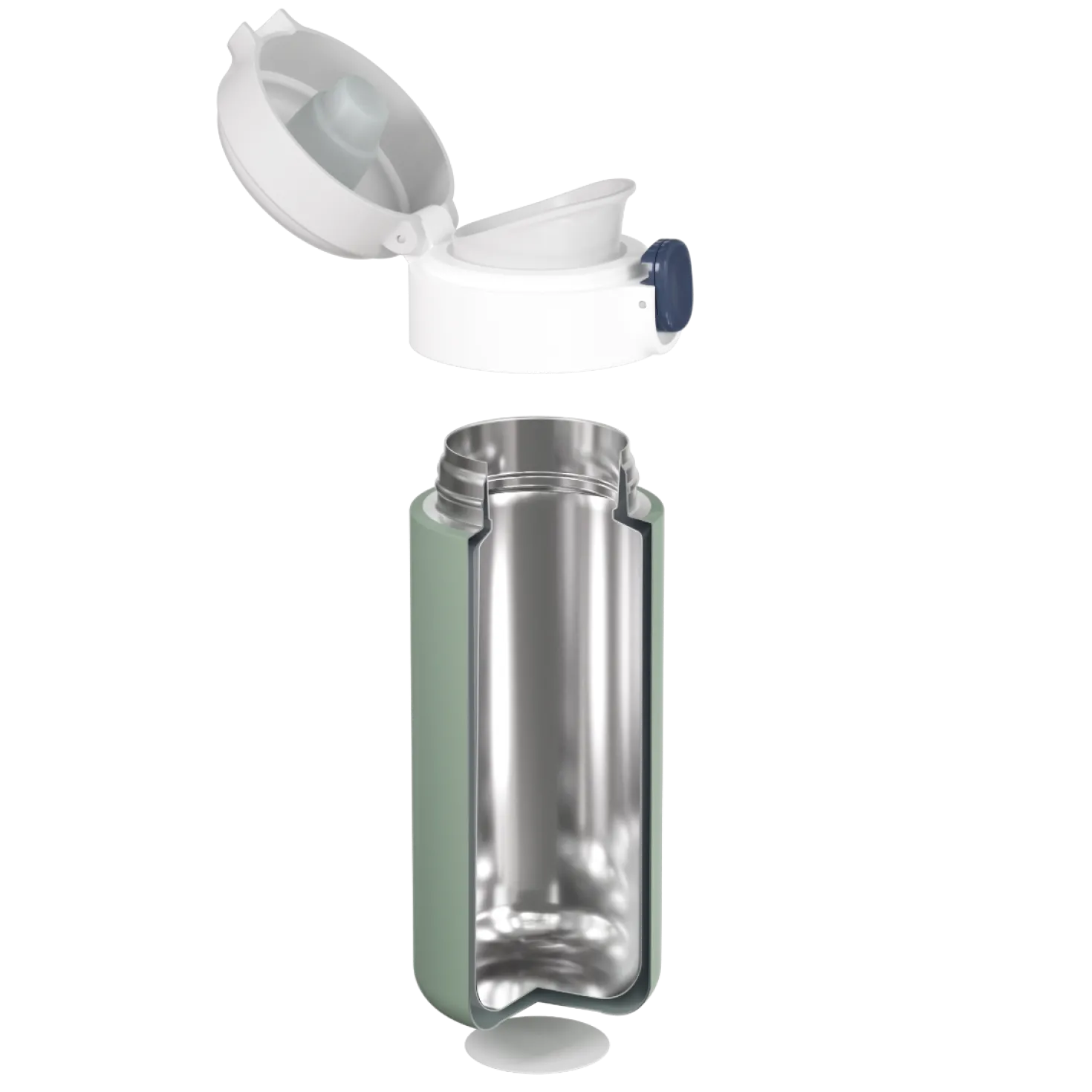 Botella de Acero Térmica Pop Green · Monbento