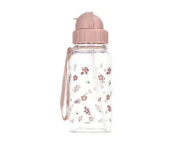 Botella Plástico leaves Pink