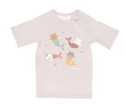 Camiseta Protección Solar Manga Corta · Mermaid Cats