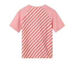 Camiseta Protección Solar Manga Corta · Stripes Bloom & Blush