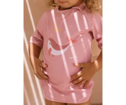 Camiseta Protección Solar Manga Corta · Whale Pink