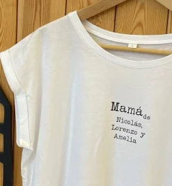 Camiseta Type Chica · Blanca