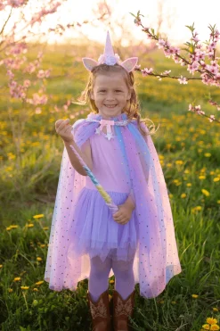 Capa y diadema Unicornio Arcoiris · Great Pretenders 4-6 años