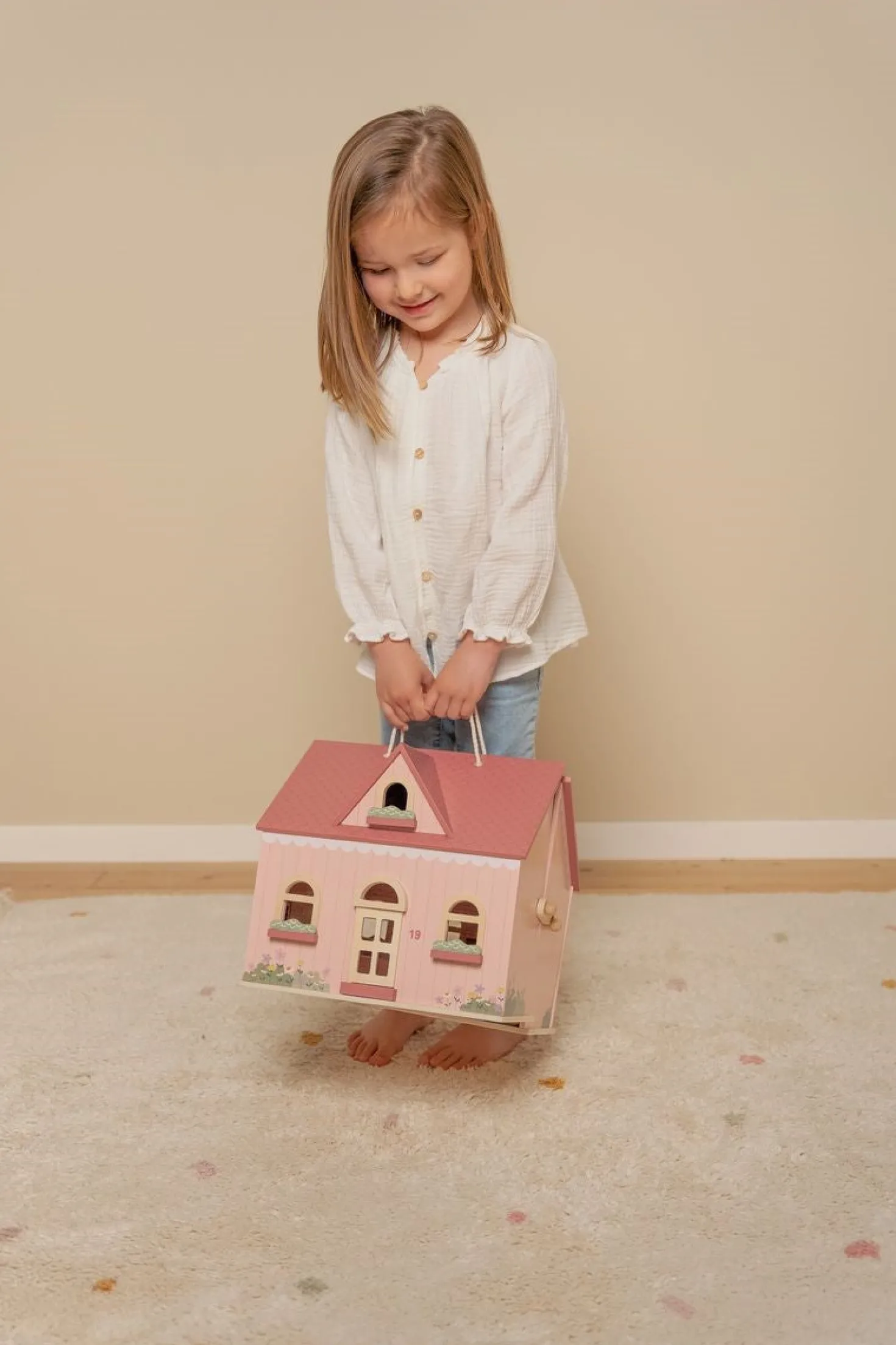 Casa de Muñecas Madera Portátil · Little Dutch
