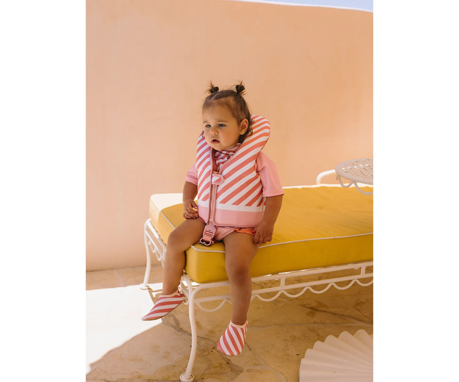 Chaleco Flotador Aprendizaje 1-2 años · Stripes Bloom & Blush