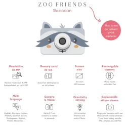 Cámara Fotográfica Zoo Friends Racoon · The Zoofamily