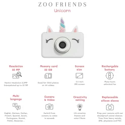 Cámara Fotográfica Zoo Friends Unicorn · The Zoofamily