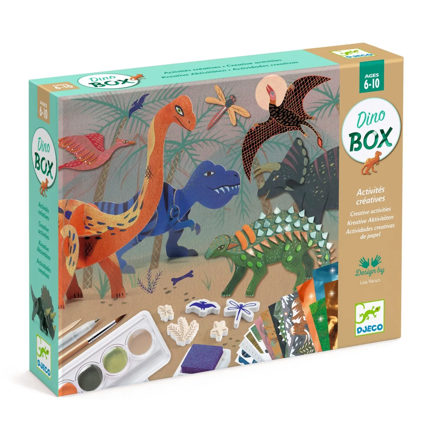 Cofre multiactividad El mundo de los dinosaurios · DJECO