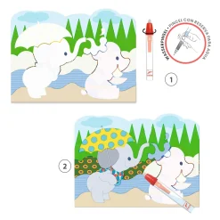 Colorear Mágico con agua Escondido afuera · DJECO