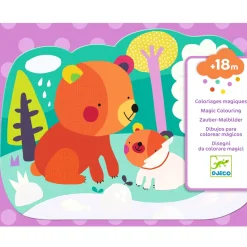 Colorear Mágico con agua Escondido en el bosque · DJECO