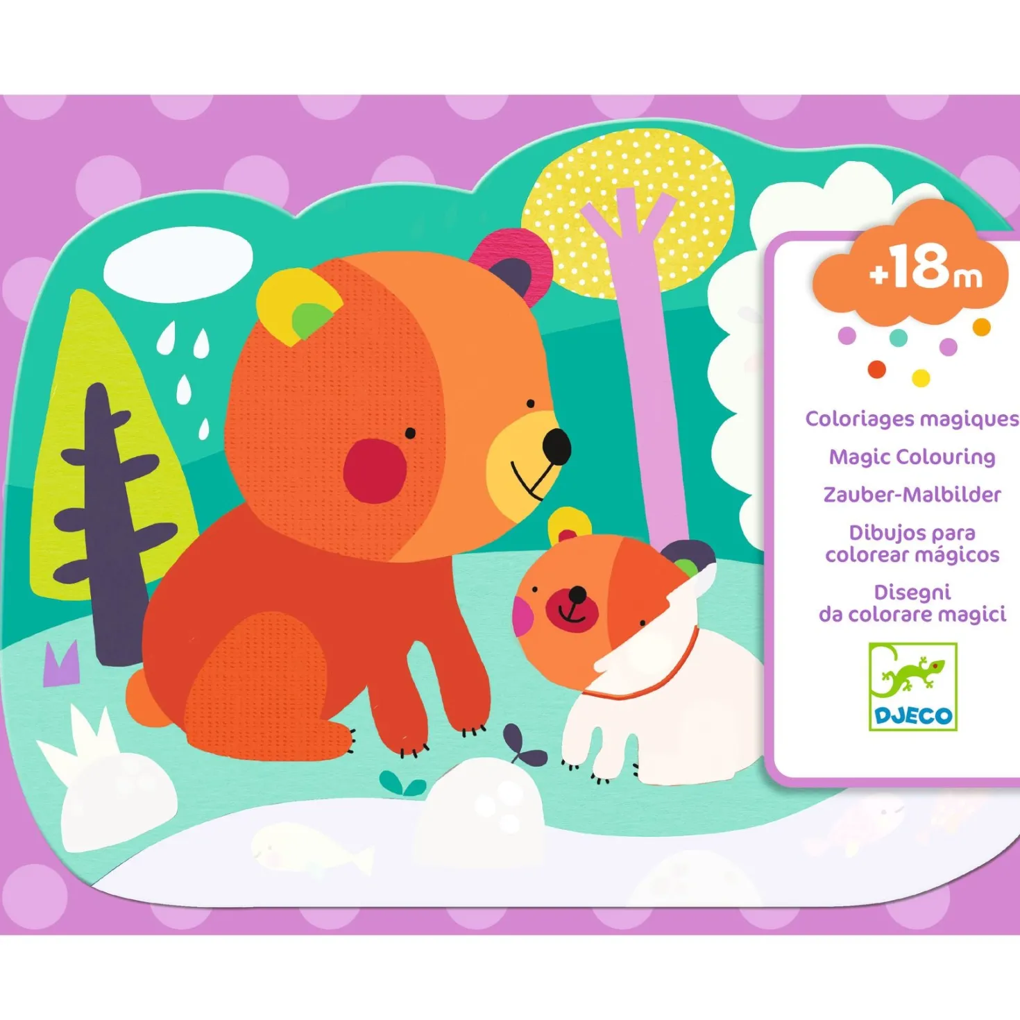 Colorear Mágico con agua Escondido en el bosque · DJECO