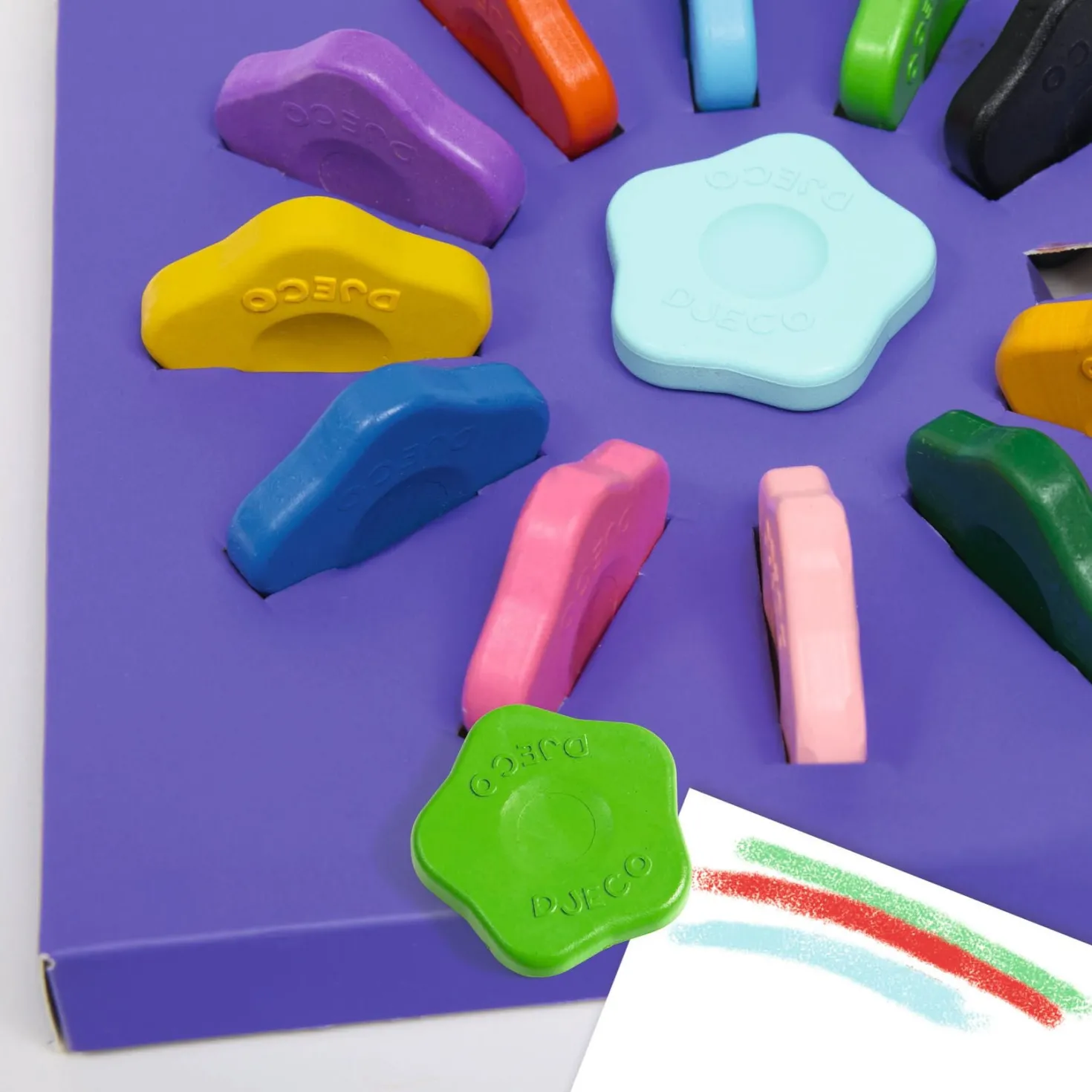 Colores forma de flor (12 ud) · DJECO