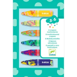Colores para peques 6 lápices multicolores · DJECO