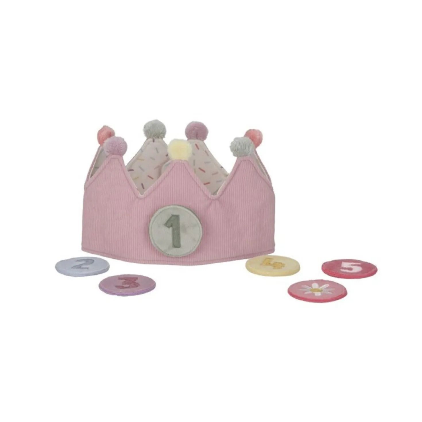 Corona de cumpleaños con números rosa · Little Dutch