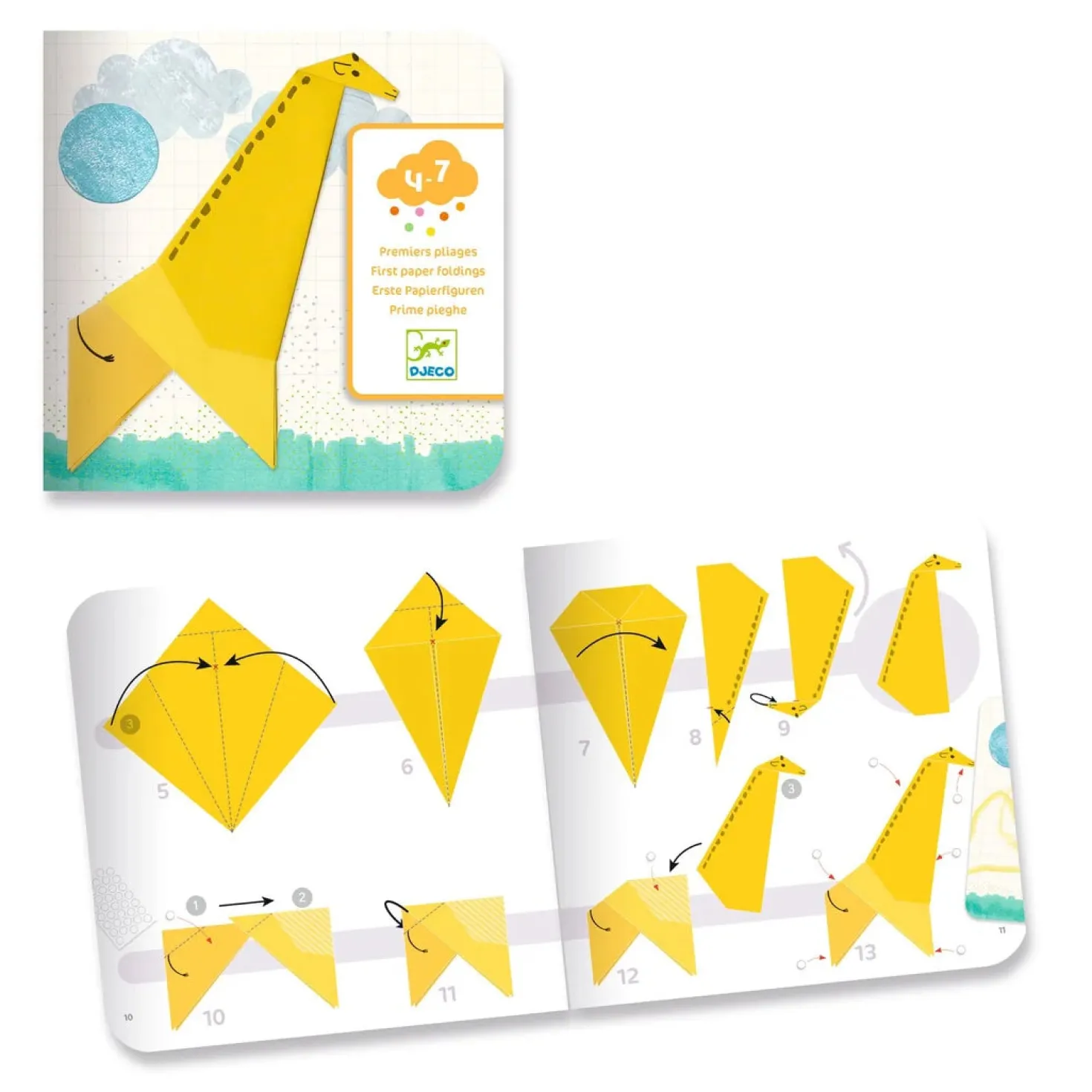 Crear con papel 1, 2, 3 Plegado · DJECO