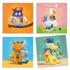 Crear con pegatinas Animales · DJECO