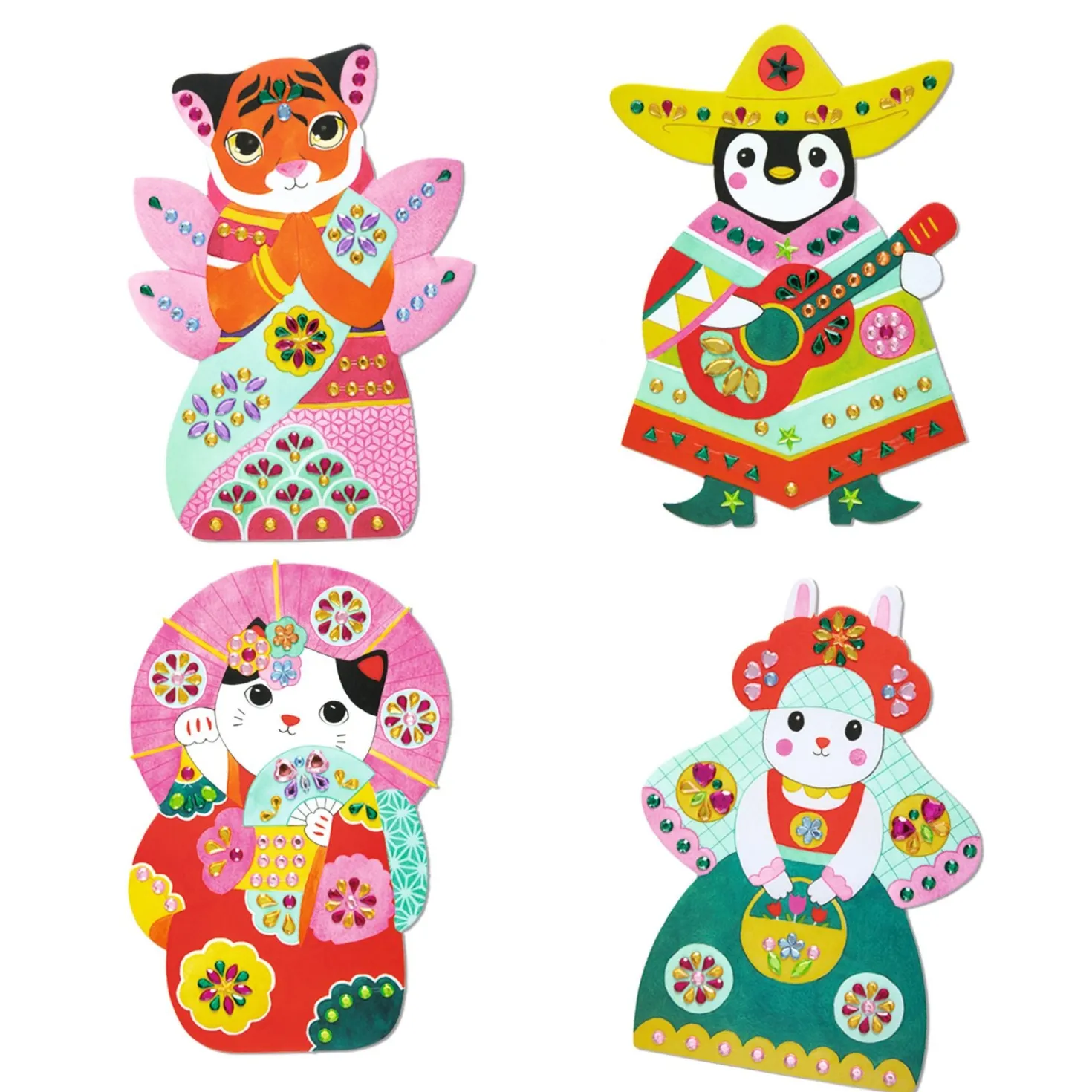 Crear con pegatinas Brillantes · DJECO