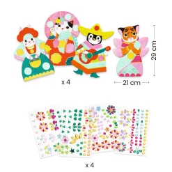Crear con pegatinas Brillantes · DJECO