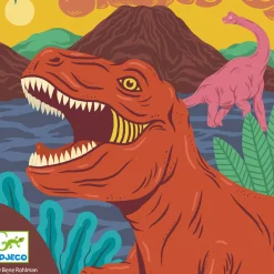 Cuadros para rascar El reino de los dinosaurios · DJECO
