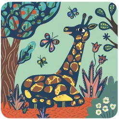 Cuadros para rascar Grandes Animales · DJECO