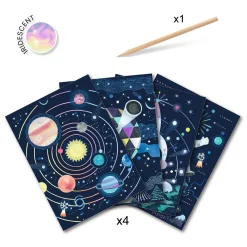 Cuadros para rascar Misión cosmos · DJECO