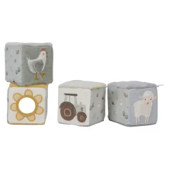 Cubos Blanditos Apilables Pequeña granja · Little Dutch