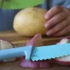 Cuchillo Classic Seguro para Niños KLYV Blue Cornflower · Skagfa