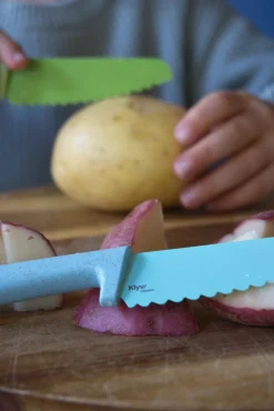 Cuchillo Classic Seguro para Niños KLYV Blue Cornflower · Skagfa