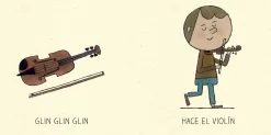 De la cuna a la luna · Violín