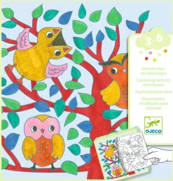 10 dibujos para colorear + 10 juegos sorpresa Bosque · DJECO