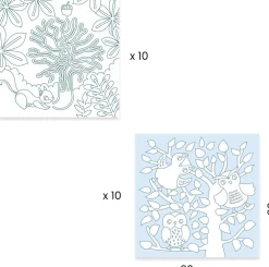 10 dibujos para colorear + 10 juegos sorpresa Bosque · DJECO