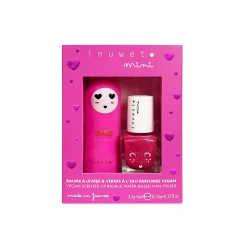 Duo Bálsamo Labial y Esmalte de uñas Cereza y Fresa · Inuwet