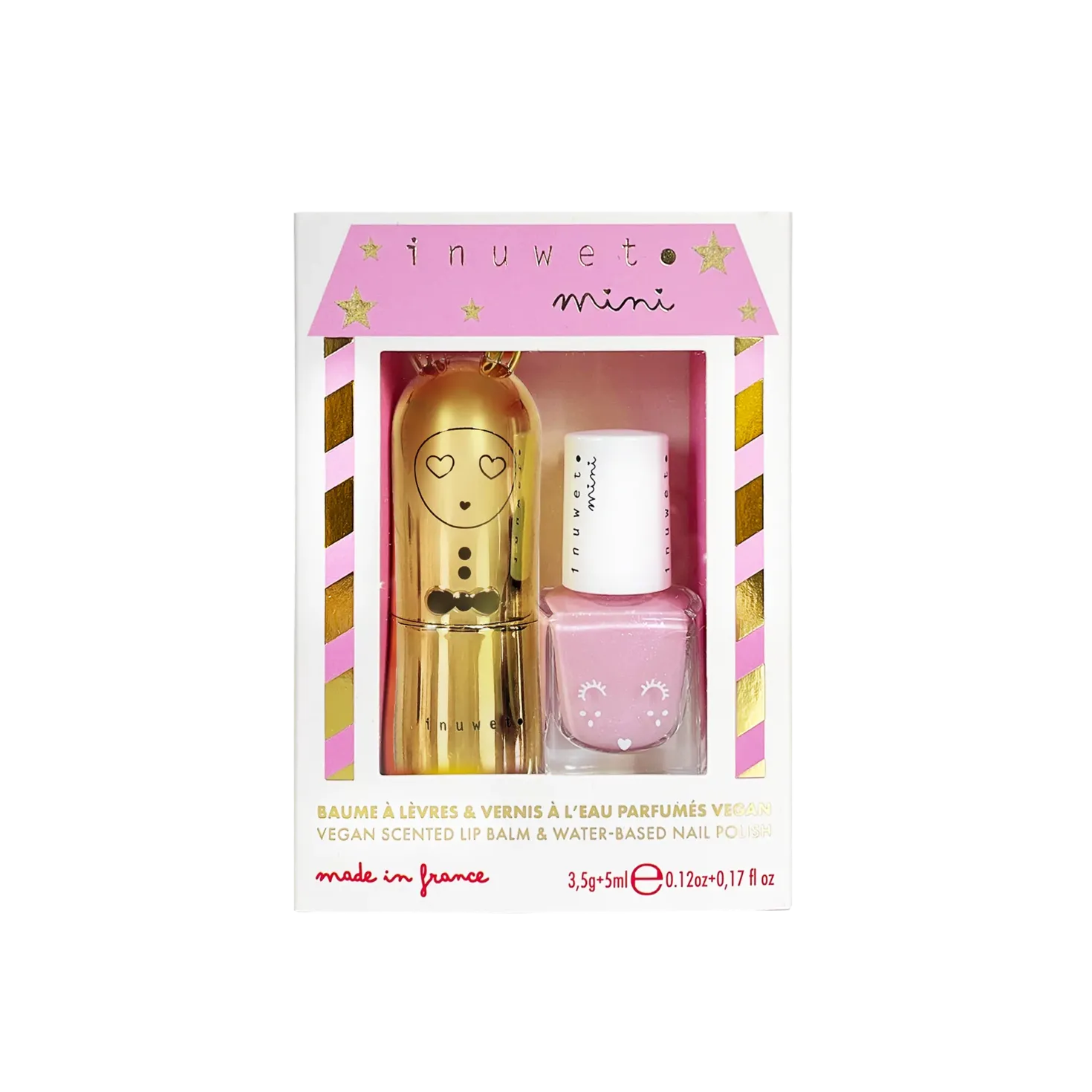 Duo Bálsamo Labial y Esmalte de uñas Cheesecake y Sandía · Inuwet