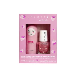 Duo Bálsamo Labial y Esmalte de uñas Fresa · Inuwet
