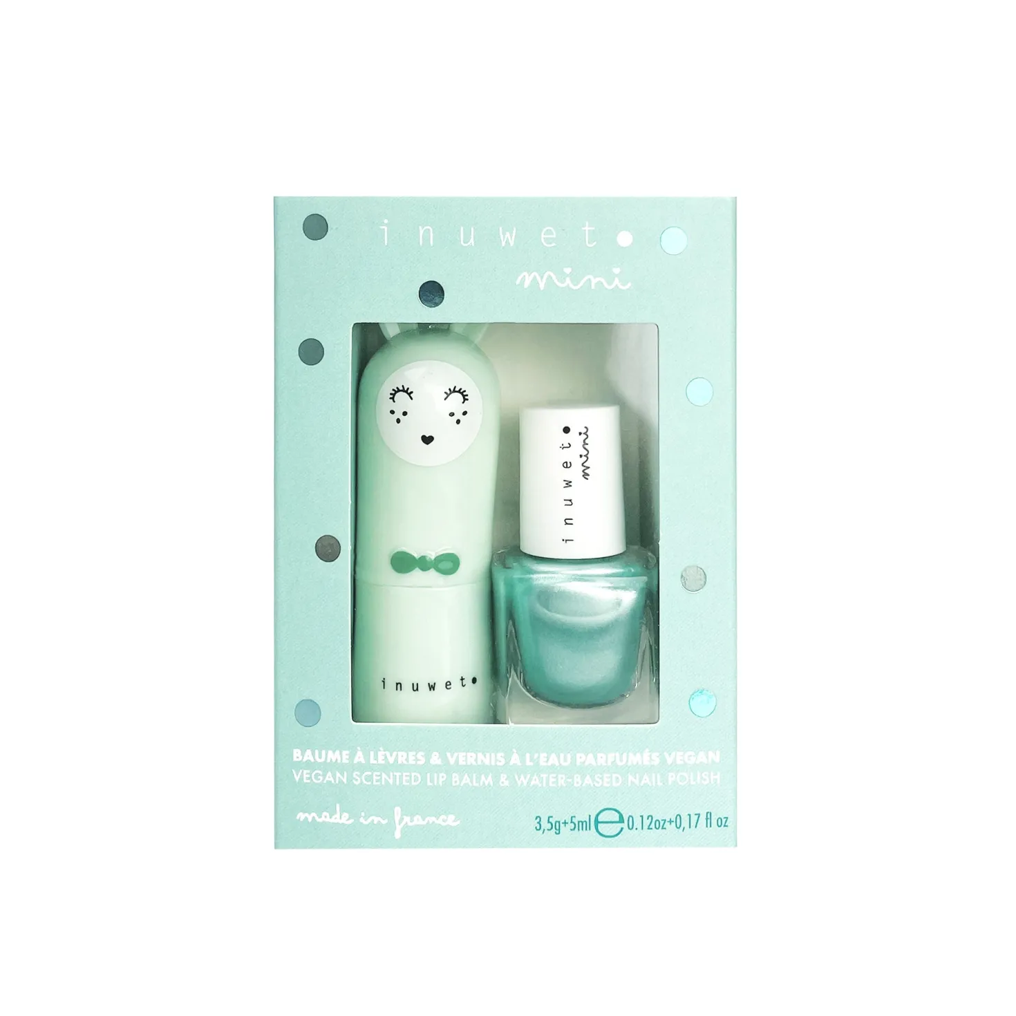 Duo Bálsamo Labial y Esmalte de uñas Manzana · Inuwet