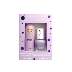 Duo Bálsamo Labial y Esmalte de uñas Nube y arándanos · Inuwet