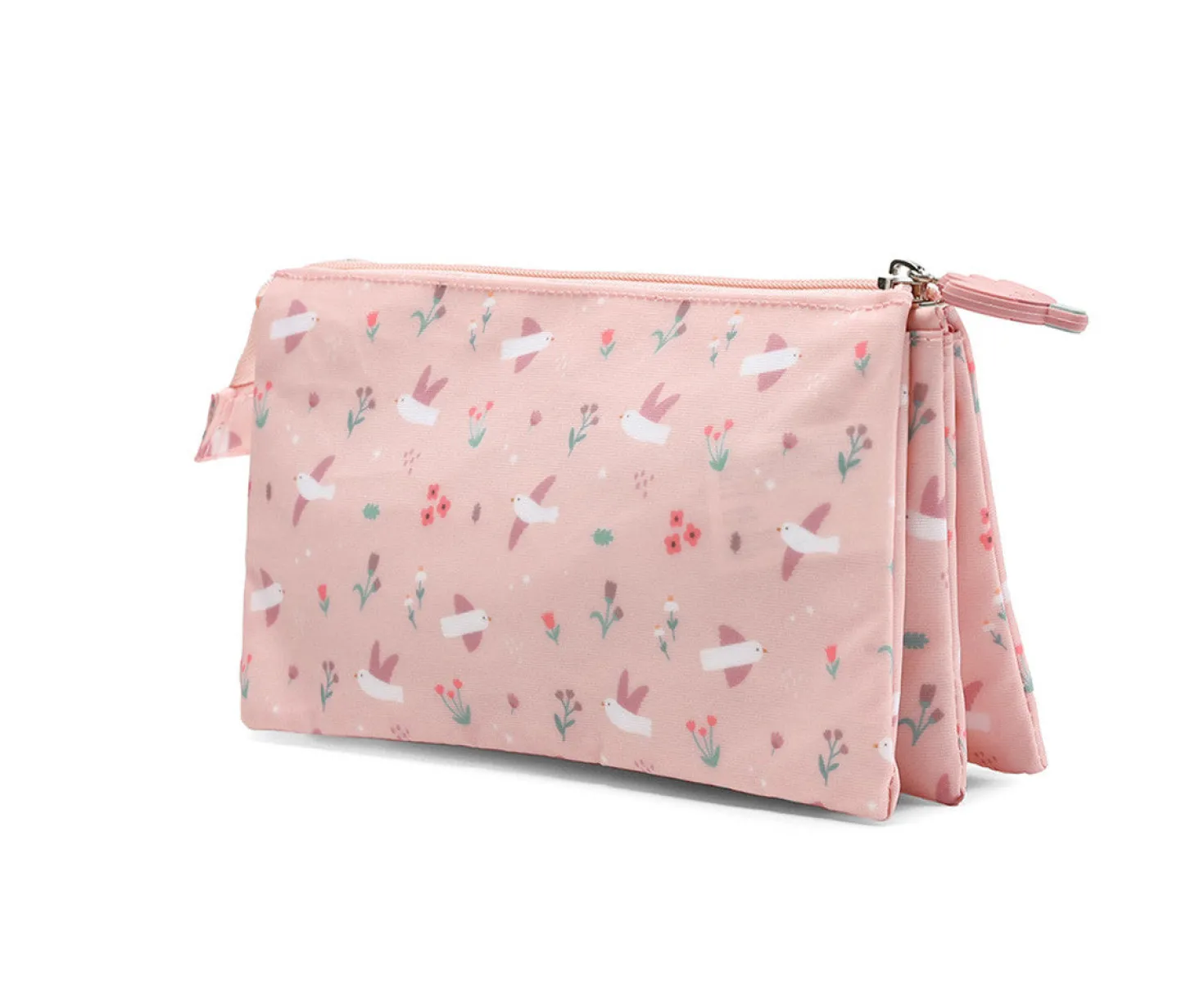 Estuche 3 compartimentos Blossom Birds